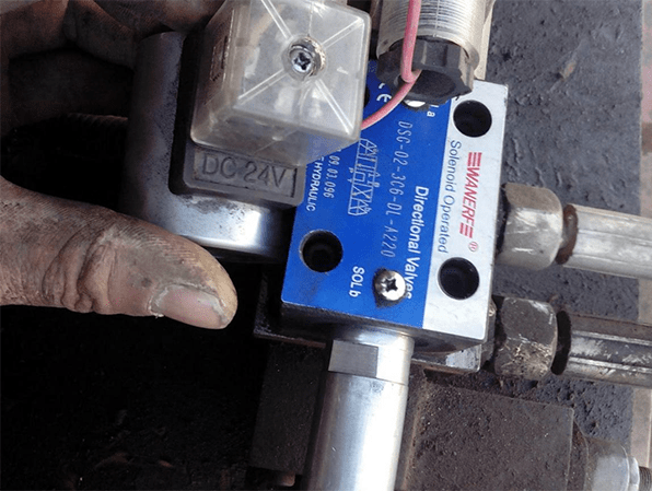 replace the old solenoid valve with a new one